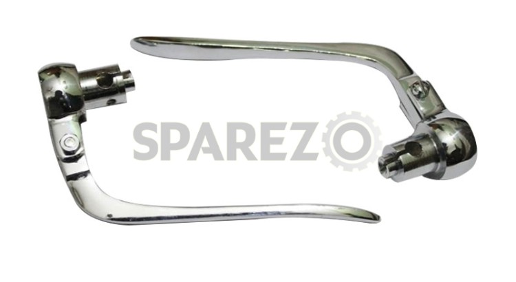 Royal Enfield BSA Triumph Inverted Chrome Brake & Clutch Lever 7/8" - SPAREZO