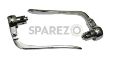 New Vintage Royal Enfield, BSA Triumph Inverted Chrome Brake & Clutch lever 1" - SPAREZO