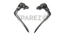 Chrome Inverted Reverse Levers 7/8" Handle Bar BSA Norton Bobber Triumph Enfield - SPAREZO