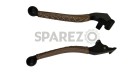 Royal Enfield Classic Clutch Brake Lever & Grip Set Camel Color - SPAREZO