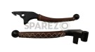 Royal Enfield Classic Clutch Brake Lever & Grip Set Dark Brown Color - SPAREZO