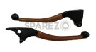 Royal Enfield Classic Clutch Brake Lever & Grip Set Tan Color - SPAREZO