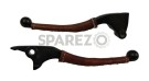 Royal Enfield Classic Clutch Brake Lever & Grip Set Cherry Brown Color - SPAREZO