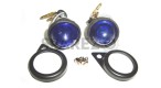 Complete Blue Pilot Lamp Assly 12v Black Rim - SPAREZO