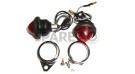 Complete Red Pilot Lamp 12v Chromed Assembly - SPAREZO