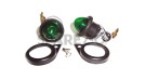 Complete Green Pilot Lamp 12v Black Rim Assembly - SPAREZO