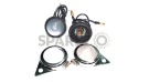 Complete Frosted Pilot Lamp 12v Chromed Rim Assembly - SPAREZO