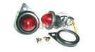 Complete Red Pilot Lamp 12v Black Rim Assembly - SPAREZO