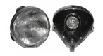 New Black 6" Lucas Type DU42 Headlight Panther Triumph Ariel Douglas - SPAREZO