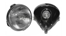 New Black 6" Lucas Type DU42 Headlight Panther Triumph Ariel Douglas