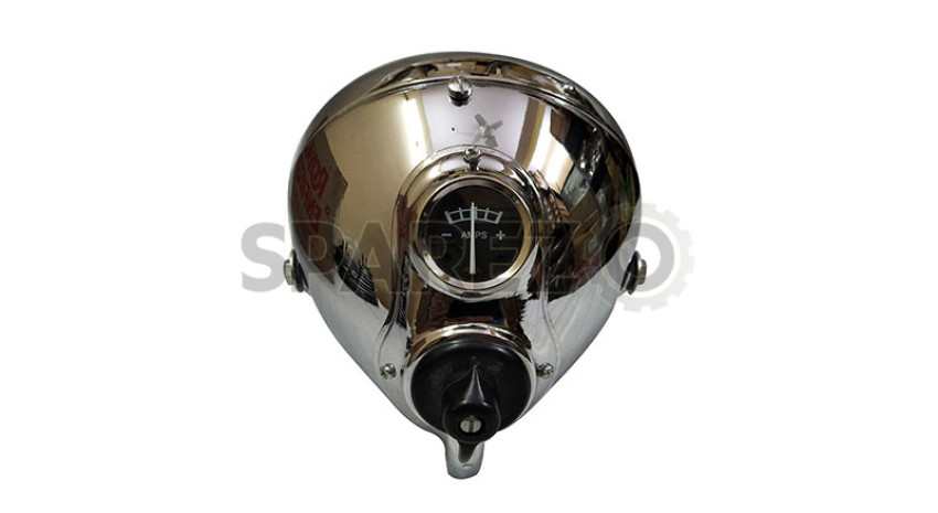 thumbnail image 2 of 7 Inch Lucas Style Halogen Headlight – For BSA Triumph Norton Ariel Vintage Motorcycles 2 of 6