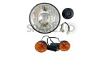 Royal Enfield Classic 350cc 500cc Headlight Beam Assembly & Front Indicator - SPAREZO