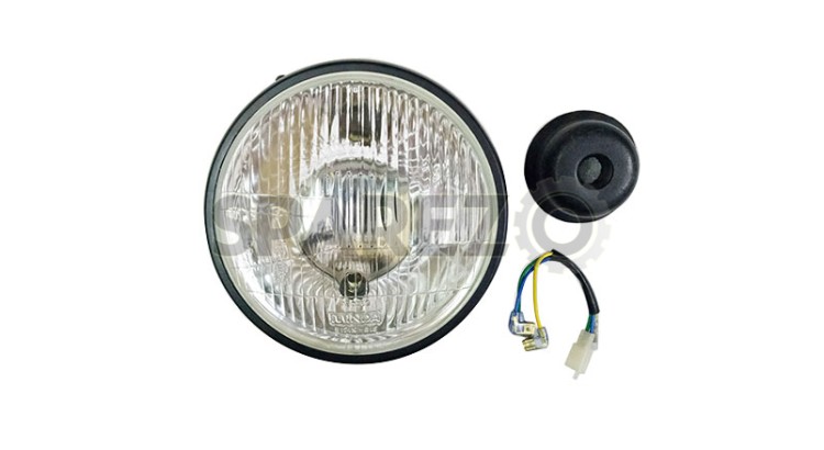 Royal Enfield Classic 350cc 500cc Black Headlight Beam Assembly - SPAREZO