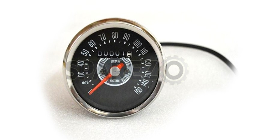 Smith Replica Speedometer Tachometer Pair 150 MPH Grey For BSA Norton Triumph 