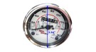 Classic Royal Enfield Bullet Speedometer White KPH/MPH - Replica - SPAREZO