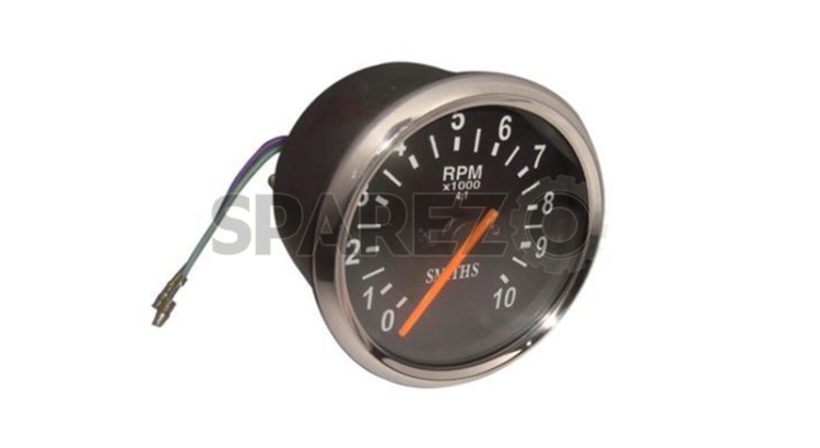 Smiths Classic Replica 80mm Motorsport Tacho/RPM Meter 0-10K RPM - SPAREZO