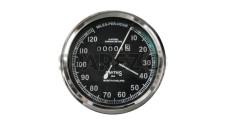 Vintage Smiths Black Speedometer BSA Enfield Norton 0-120 MPH  - SPAREZO