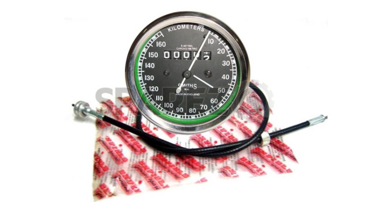 Smiths Speedo 0-160 KMPH With Royal Enfield Speedometer Cable - SPAREZO