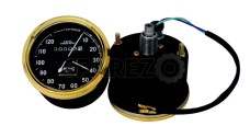 Vintage Replica Smith Speedometer 0-120 Mph BSA Royal Enfield Norton Brass Bezel - SPAREZO