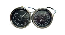 Smith Replica Speedo 0-150 MPH + Tacho RPM Meter Pair For BSA, Vincent, Ariel