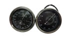 Smith Replica Speedo 0-240 KMPH + Tacho RPM Meter Pair For BSA, Vincent, Ariel - SPAREZO