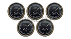 5 Pcs Smiths Replica Speedo Meter 0-80 MPH Black For BSA, Vincent, Ariel - SPAREZO