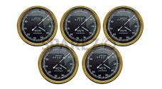 5 Pcs Smiths Replica Speedo Meter 0-80 MPH Black - BSA, Vincent, Ariel - SPAREZO