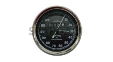 Smiths Replica Speedo Meter Speedometer 0-120 MPH Black For BSA, Vincent, Ariel