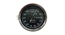 Smiths Replica Speedo Meter Speedometer 0-120 MPH Black For BSA, Vincent, Ariel - SPAREZO