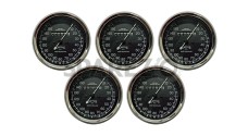 5 Pcs Smiths Replica Speedo Meter 0-150 MPH Black for BSA, Vincent, Ariel