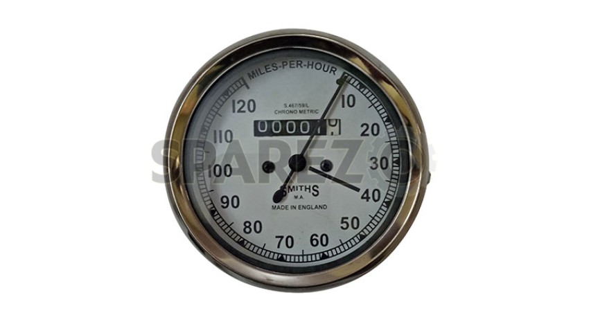 Details about    NEW REPLICA SMITH SPEEDOMETER 0-120M/HR 