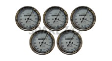 5 Pcs Smiths Replica Speedo Meter 0-120 MPH White For BSA, Vincent, Ariel - SPAREZO