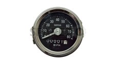 Smiths Replica Speedo Meter 0-80 MPH 2.5" Black For BSA, Vincent, Ariel - SPAREZO