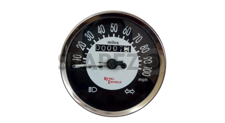 Royal Enfield EFI Classic Speedometer 0-100 Miles - SPAREZO