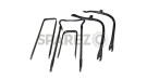 BSA B31 B33 Plunger Model Black Painted Front and Rear Mudguards With Stay Kit - SPAREZO