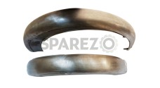 BSA Bantam DI Rigid Front And Rear Mudguards Raw Steel - SPAREZO