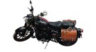 Royal Enfield New Classic Reborn 350cc Leather Brown Tan Bags With Mounting Pair - SPAREZO