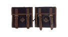 Royal Enfield New Classic Reborn 350 Canvas and Leather Bags With Mounting Pair - SPAREZO