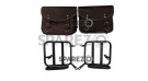 Royal Enfield New Classic Reborn 350 Saddle Bags Rusty Brown With Mounting Pair - SPAREZO