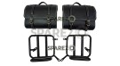 Royal Enfield New Classic Reborn 350 Leather Black Bags With Mounting Pair - SPAREZO