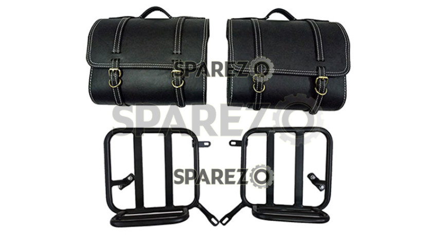 thumbnail image 2 of Black Steel Case Mount For Royal Enfield New Classic Reborn 350 (2022-2025) - Unbranded, Made In India 2 of 3