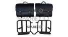 Royal Enfield New Classic Reborn 350 Leather Saddle Black Bags and Mounting Pair - SPAREZO