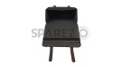 Royal Enfield New Classic Reborn 350 Leather Saddle Black Bags and Mounting Pair - SPAREZO