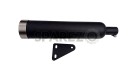 Royal Enfield New Classic Reborn 350cc AEW Bazooka Exhaust Silencer Matt Black   	 - SPAREZO