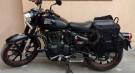 Royal Enfield New Classic Reborn 350cc Military Pannier Black Color Bags With Fitting - SPAREZO