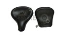 Royal Enfield New Classic Reborn 350cc Front and Rear Leather Seat Black - SPAREZO