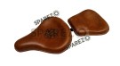 Royal Enfield New Classic Reborn 350cc Front and Rear Leather Seat Tan Brown - SPAREZO