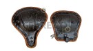 Royal Enfield New Classic Reborn 350cc Front and Rear Leather Seat Tan Brown - SPAREZO