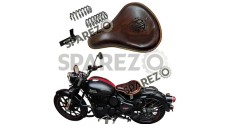 Royal Enfield New Classic Reborn 350cc Front Leather Seat Antique Brown