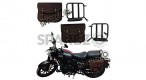 Royal Enfield New Classic Reborn 350cc Saddle Bags Rusty Brown With Mounting Pair - SPAREZO